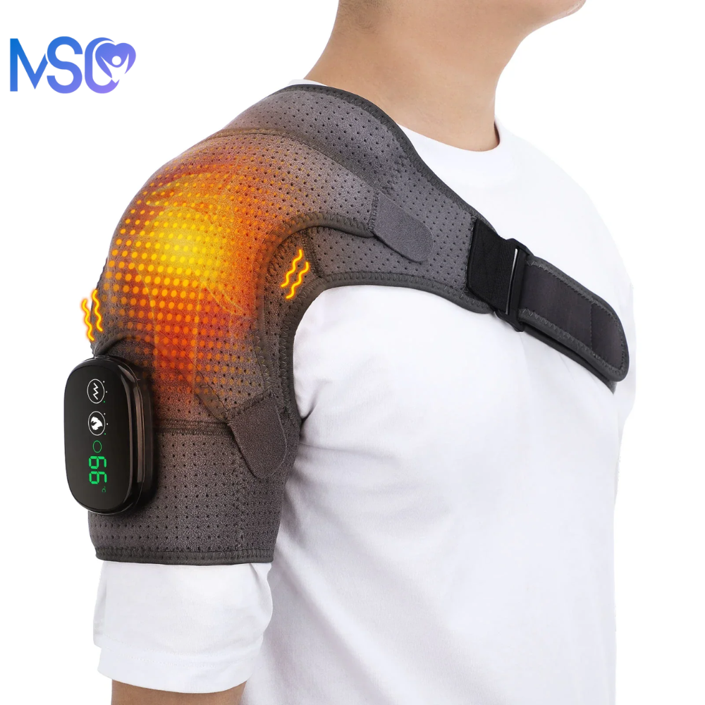 Two-in-One Heated Shoulder Wrap | Support & Hot Compress Therapy - MedSupportCare