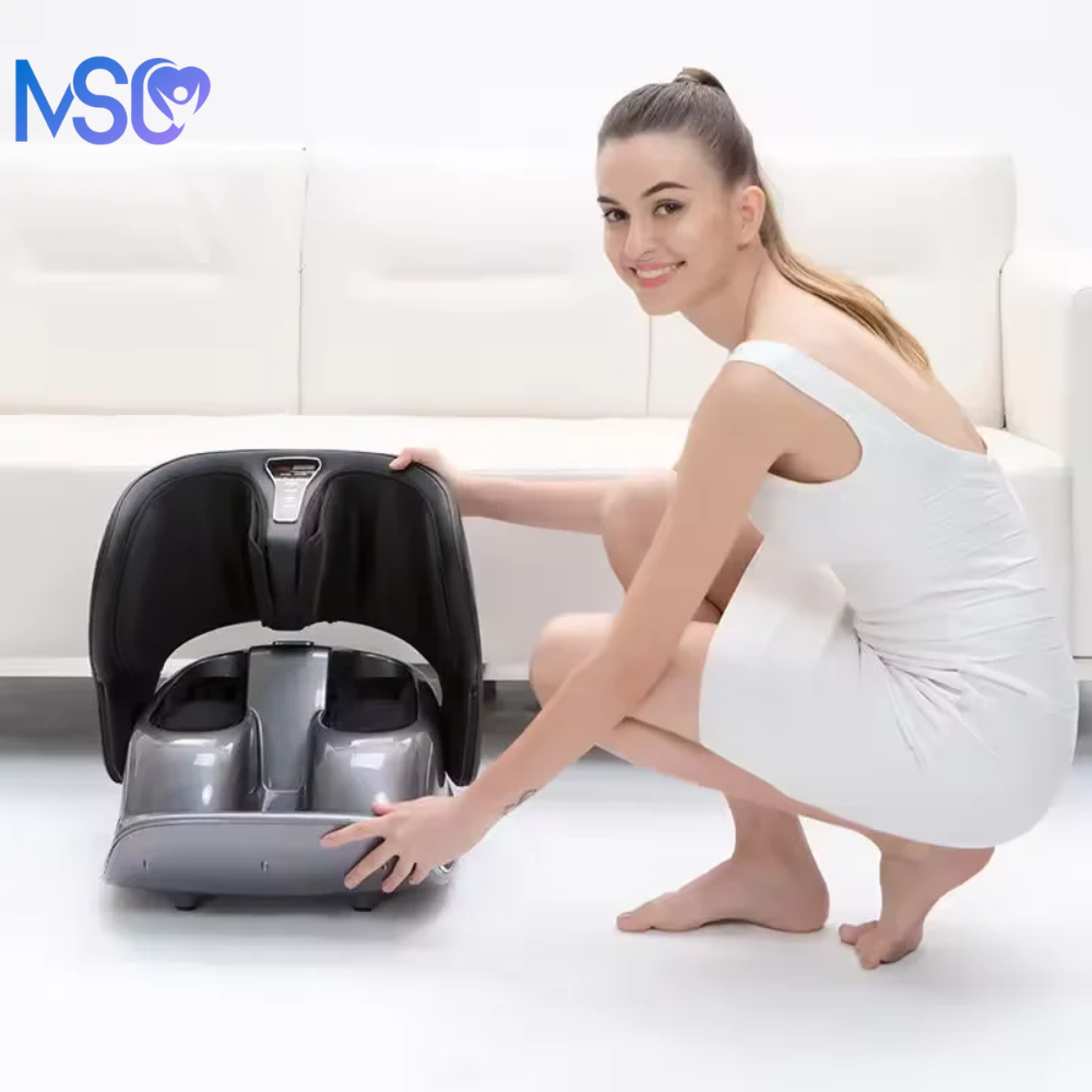 Shiatsu Foot Circulation Massager Machine | Air Compression & Heat Therapy - MedSupportCare