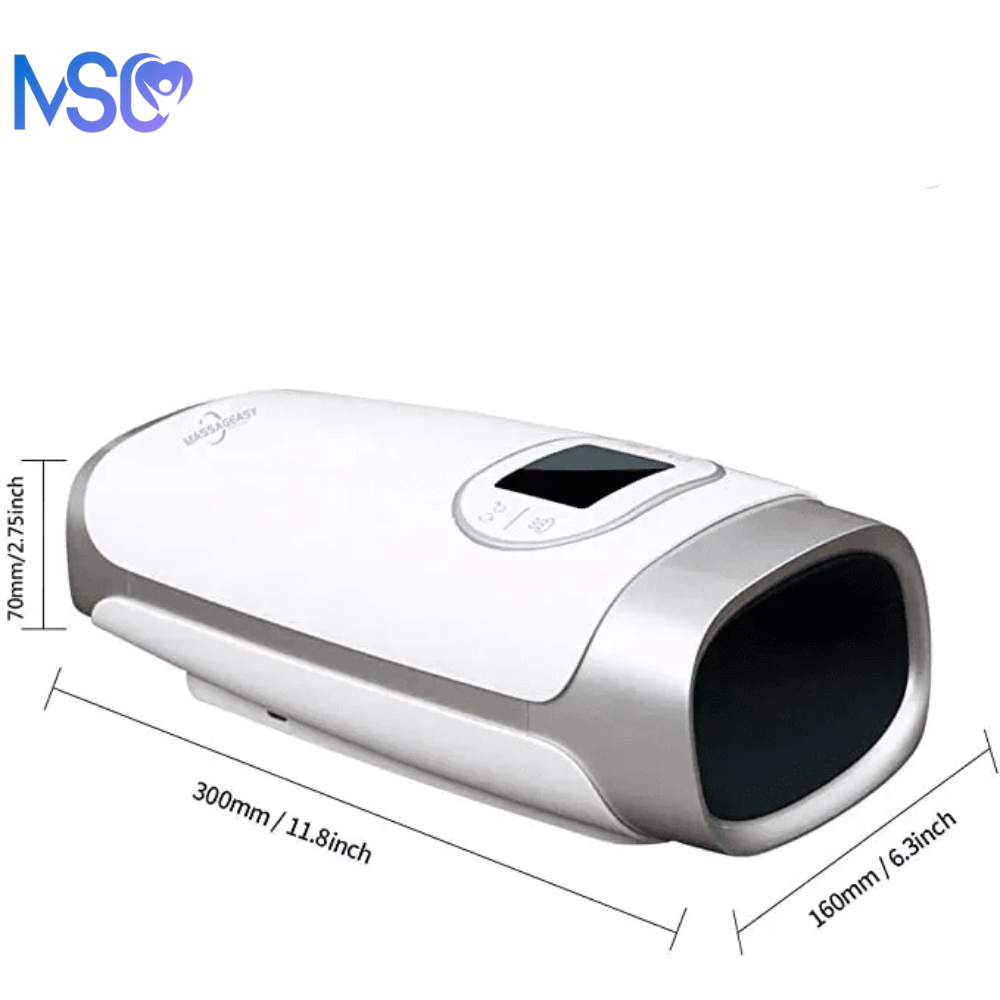 Hand Massager with Air Compression | 3-Adjustable Levels for Hand & Wrist Pain - MedSupportCare